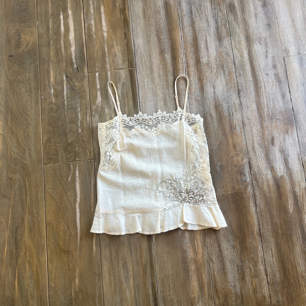 Tank top with taupe accents apart of 2 piece set